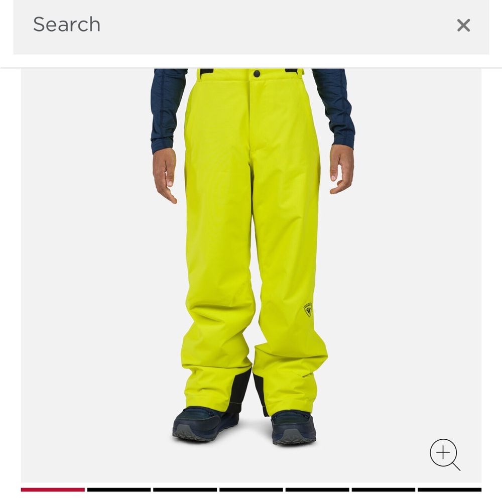 Rossignol Boys Bright Yellow Ski Pants, size  8